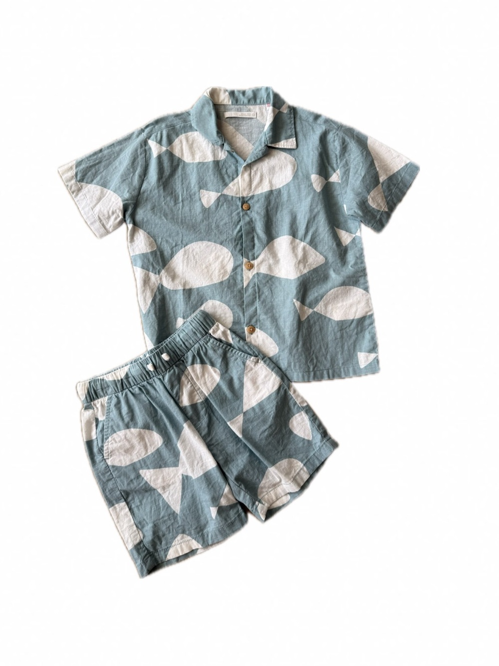 Zara Boys Linen Fish Set